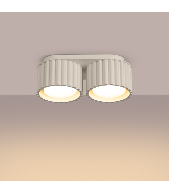 Aura Surface Mounted Downlight Beige 2x GX53-3