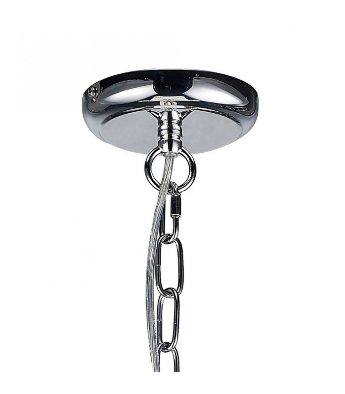 Ceiling Pendant 5 Light Polished Chrome, Clear Glass - 4