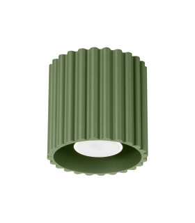Aura Surface Mounted Downlight Olive Green 1x GU10-1