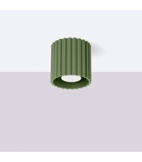 Aura Surface Mounted Downlight Olive Green 1x GU10-2