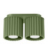 Aura Surface Mounted Downlight Olive Green 2x GU10-1
