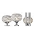 Ceiling Pendant 5 Light Polished Chrome, Clear Glass - 7