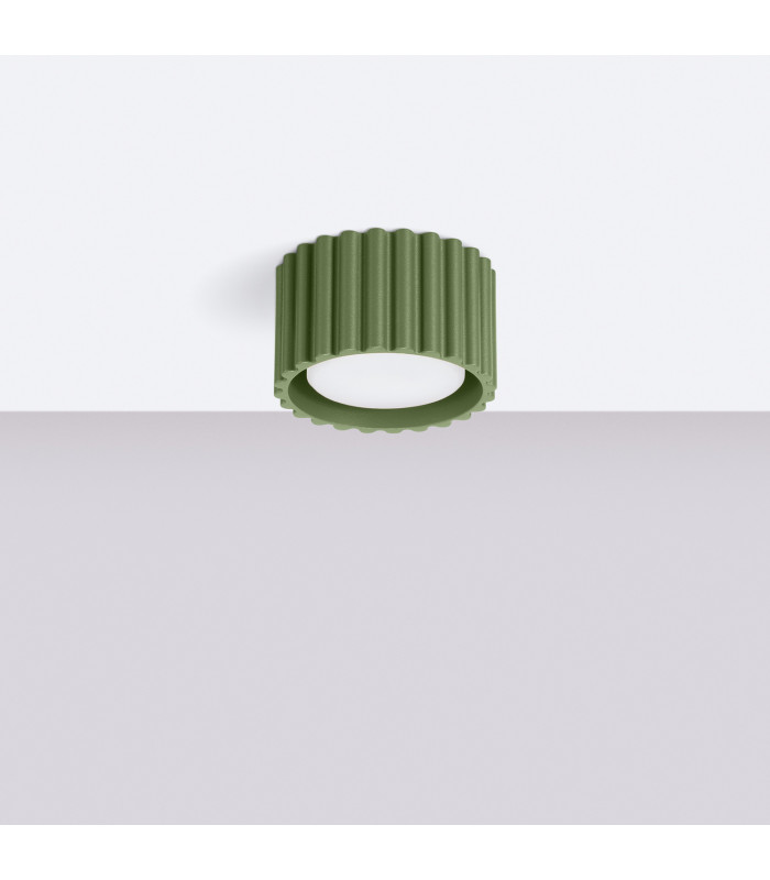 Aura Surface Mounted Downlight Olive Green 1x GX53-2