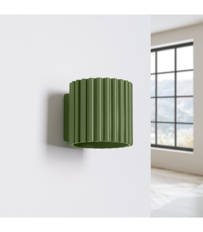 Aura Up & Down Wall Lamp Olive Green 1x G9-2