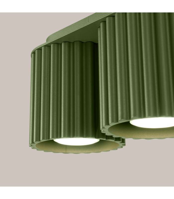 Aura Surface Mounted Downlight Olive Green 2x GU10-4