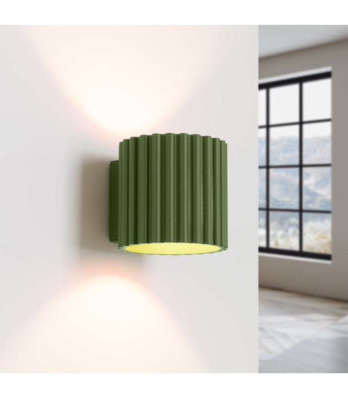 Aura Up & Down Wall Lamp Olive Green 1x G9-3