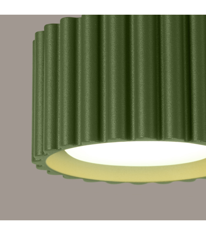 Aura Surface Mounted Downlight Olive Green 1x GX53-4