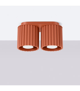 Aura Surface Mounted Downlight Red Ochre 2x GU10-2
