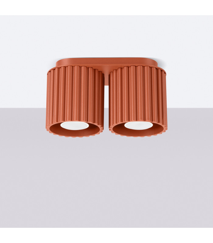 Aura Surface Mounted Downlight Red Ochre 2x GU10-2