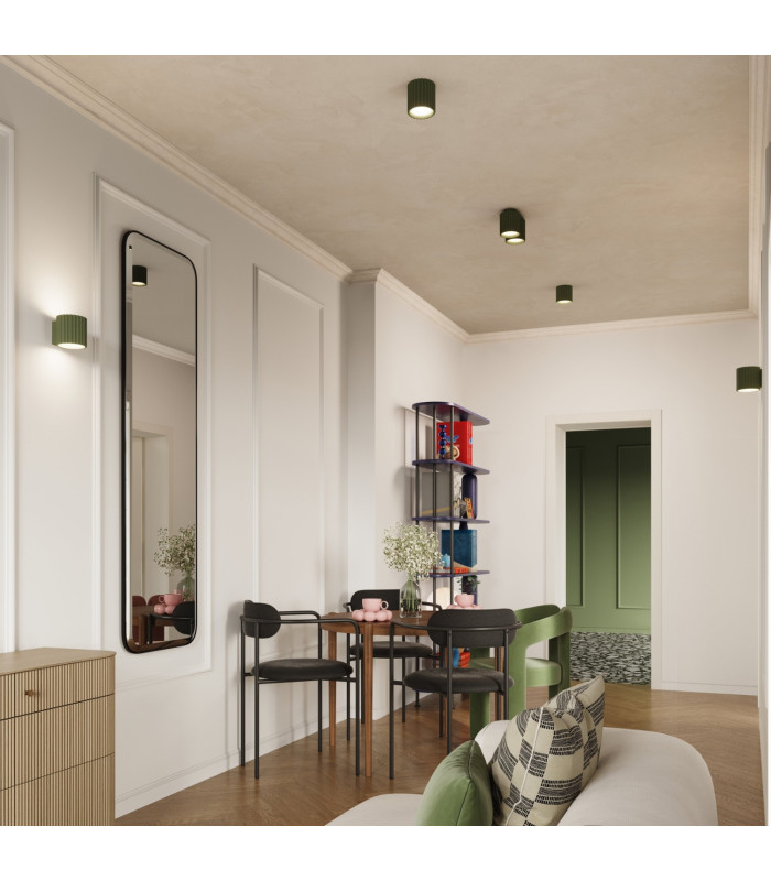 Aura Up & Down Wall Lamp Olive Green 1x G9-12