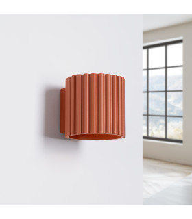 Aura Up & Down Wall Lamp Red Ochre 1x G9-2