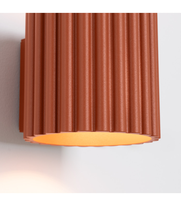 Aura Up & Down Wall Lamp Red Ochre 1x G9-4