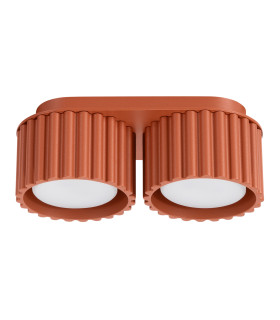 Aura Surface Mounted Downlight Red Ochre 2x GX53-1