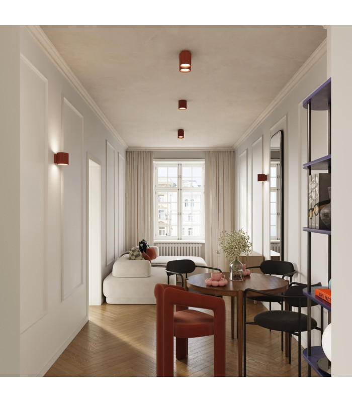 Aura Surface Mounted Downlight Red Ochre 2x GU10-9