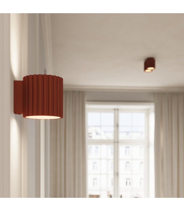 Aura Surface Mounted Downlight Red Ochre 1x GU10-11