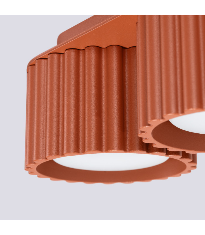Aura Surface Mounted Downlight Red Ochre 2x GX53-4
