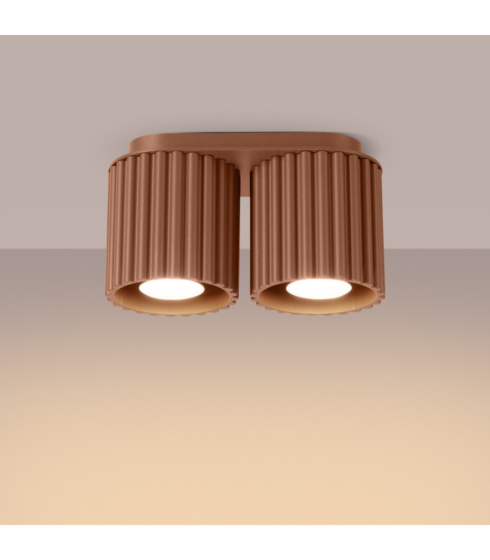 Aura Surface Mounted Downlight Mocha 2x GU10-3