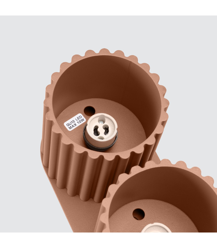 Aura Surface Mounted Downlight Mocha 2x GU10-6