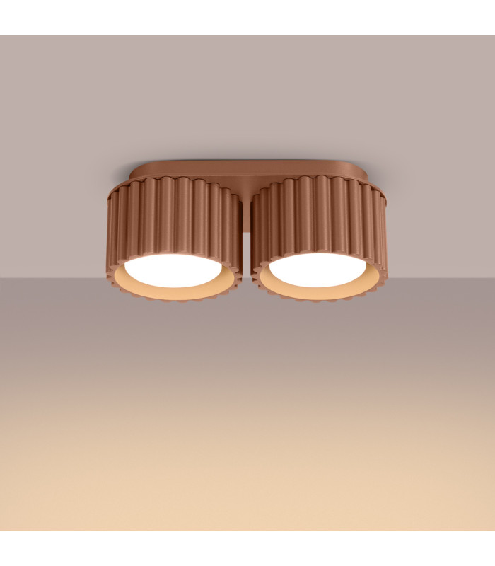 Aura Surface Mounted Downlight Mocha 2x GX53-3