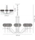 Ceiling Pendant 8 Light Polished Chrome, Clear Glass - 3