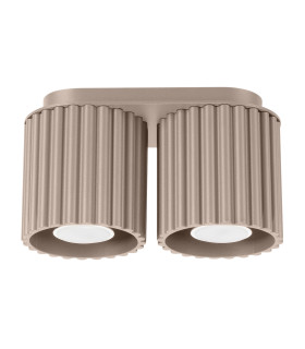 Aura Surface Mounted Downlight Taupe 2x GU10-1