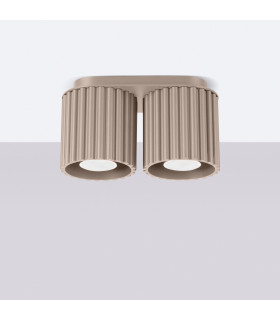 Aura Surface Mounted Downlight Taupe 2x GU10-2