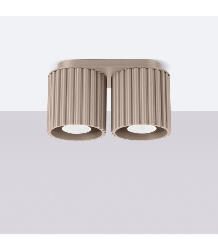 Aura Surface Mounted Downlight Taupe 2x GU10-2