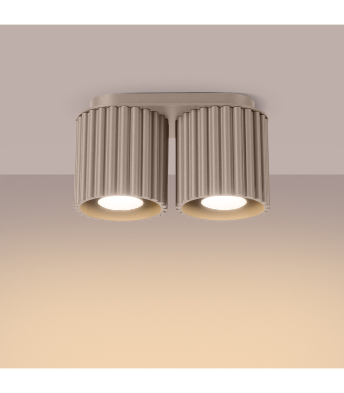 Aura Surface Mounted Downlight Taupe 2x GU10-3