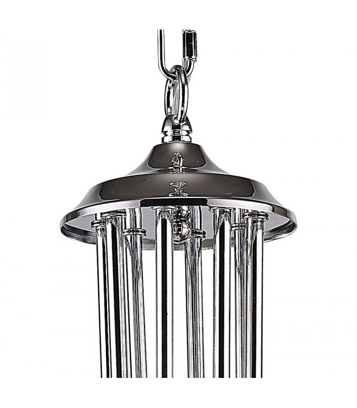 Ceiling Pendant 8 Light Polished Chrome, Clear Glass - 6