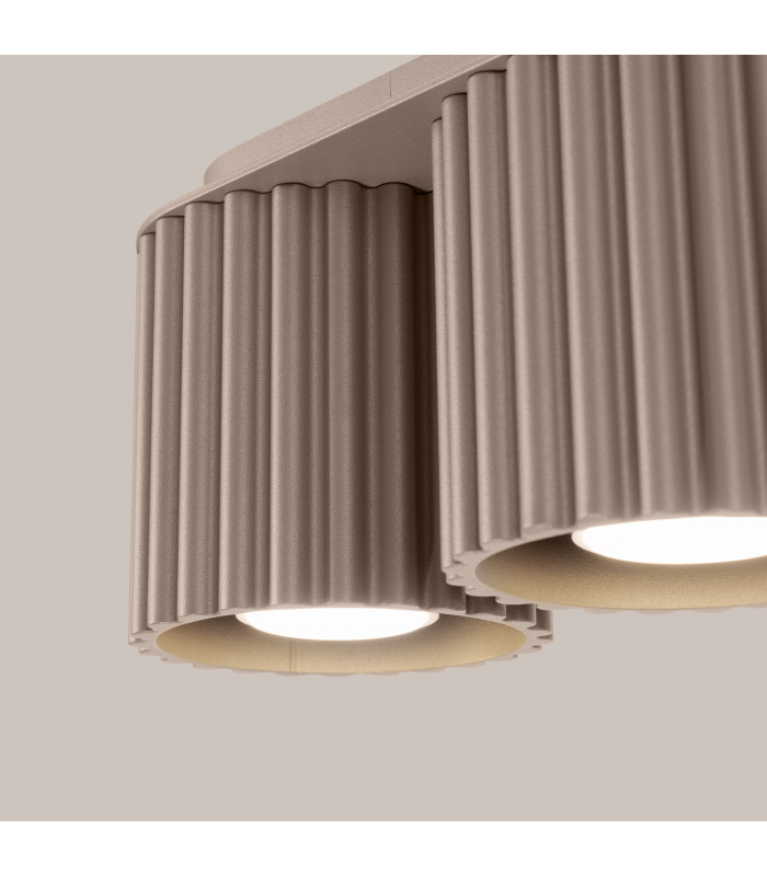Aura Surface Mounted Downlight Taupe 2x GU10-4