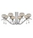 Ceiling Pendant 8 Light Polished Chrome, Clear Glass - 7