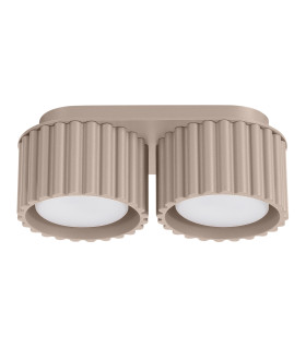 Aura Surface Mounted Downlight Taupe 2x GX53-1