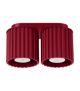 Aura Surface Mounted Downlight Burgundy 2x GU10-1