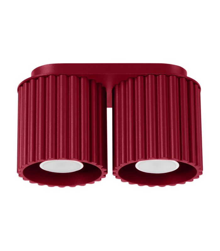 Aura Surface Mounted Downlight Burgundy 2x GU10-1