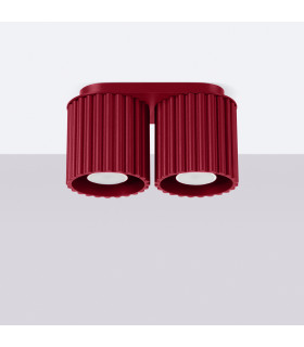 Aura Surface Mounted Downlight Burgundy 2x GU10-2