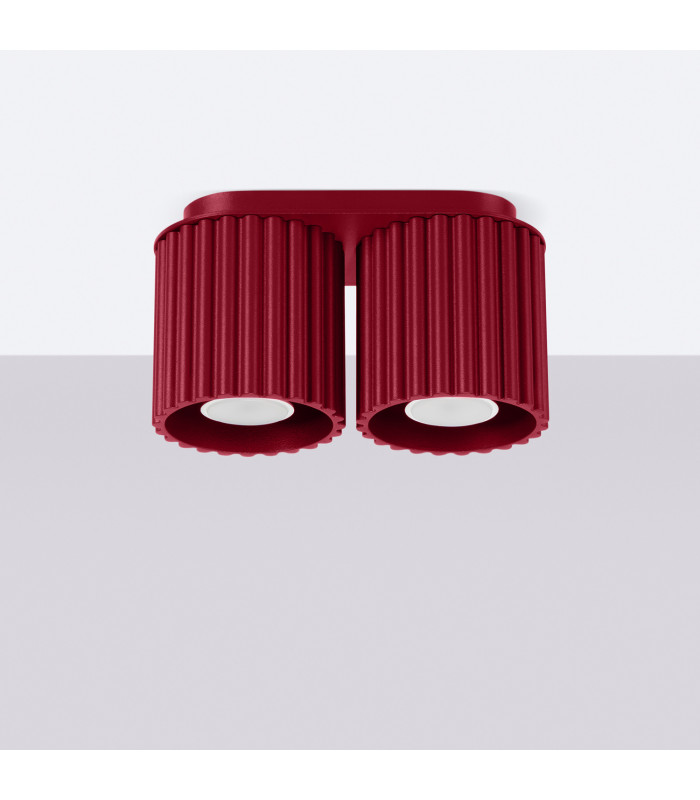 Aura Surface Mounted Downlight Burgundy 2x GU10-2