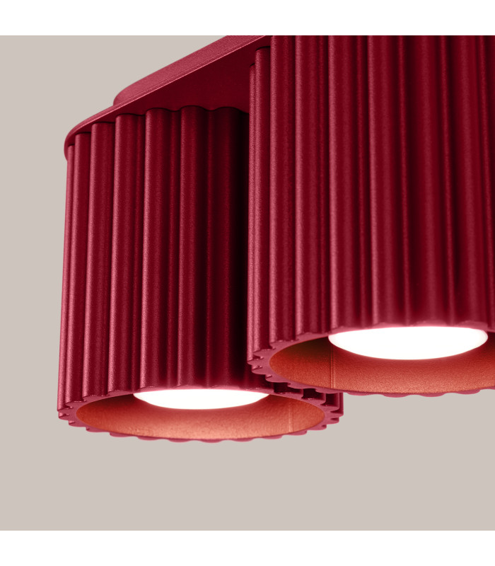 Aura Surface Mounted Downlight Burgundy 2x GU10-4
