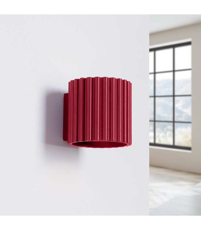 Aura Up & Down Wall Lamp Burgundy 1x G9-2