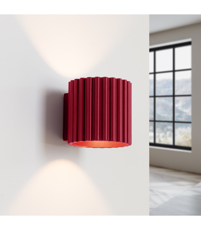 Aura Up & Down Wall Lamp Burgundy 1x G9-3
