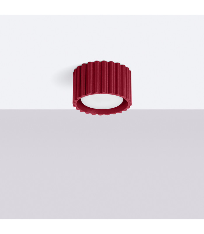 Aura Surface Mounted Downlight Burgundy 1x GX53-2