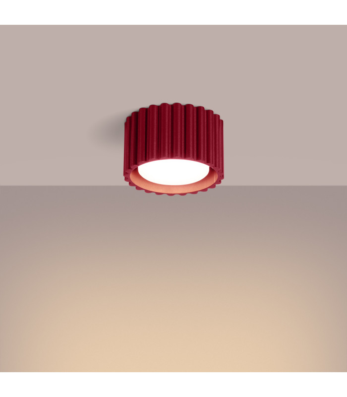 Aura Surface Mounted Downlight Burgundy 1x GX53-3