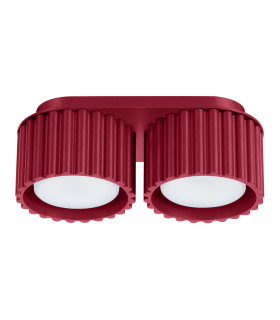 Aura Surface Mounted Downlight Burgundy 2x GX53-1