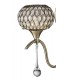 Wall Lamp 1 Light Antique Brass, Clear Glass - 5