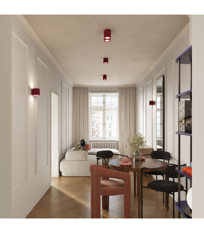 Aura Up & Down Wall Lamp Burgundy 1x G9-11