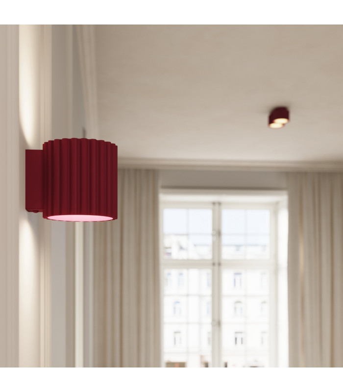 Aura Surface Mounted Downlight Burgundy 1x GX53-11