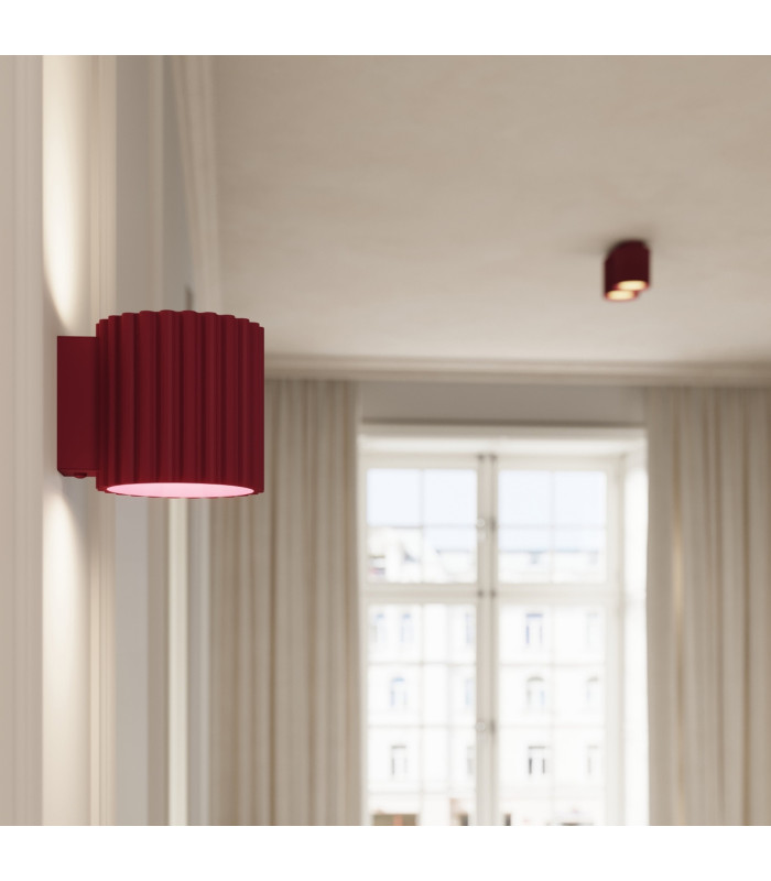 Aura Up & Down Wall Lamp Burgundy 1x G9-13
