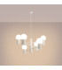 Halo Multi Arm Pendant Ceiling Light White 6x G9-3