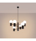 Halo Multi Arm Pendant Ceiling Light Black 6x G9-3