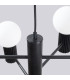 Halo Multi Arm Pendant Ceiling Light Black 6x G9-6