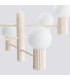 Halo Multi Arm Pendant Ceiling Light Beige 6x G9-5